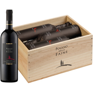 Poggio delle Faine Rosso IGT -in 6er Holzkiste-