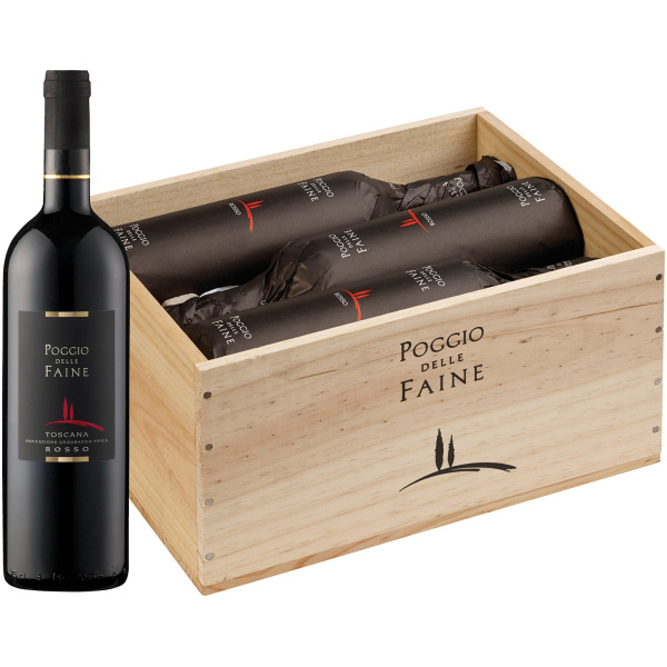 Poggio delle Faine Rosso IGT -in 6er Holzkiste-