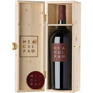 Mea Culpa Vino Rosso - Magnum in Holzkiste -