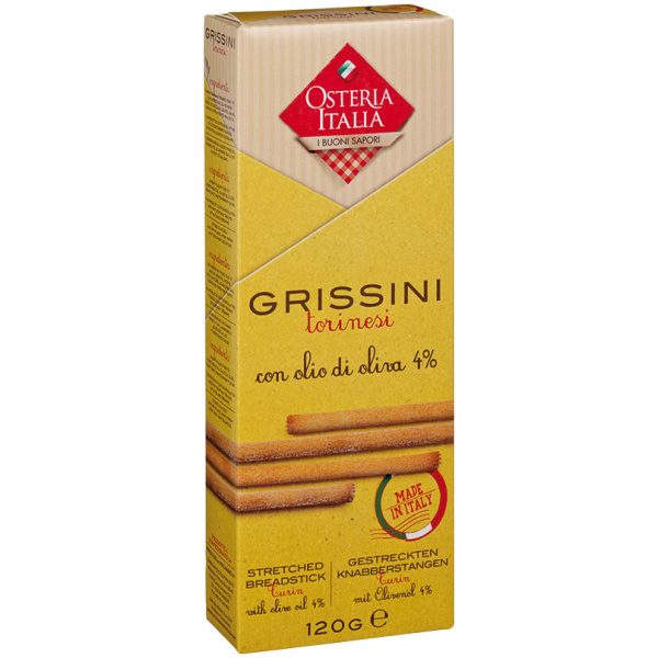 Grissini Torinesi con Olio di Oliva 4%